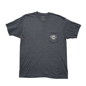 Salt Life Shirt Men's Large Grey Salty‎ State Of Mind Graphic T-Shirt Tee